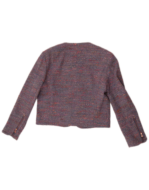 Kurtka damska French Connection Crop Blazer UK 10 Small Blue Flecked