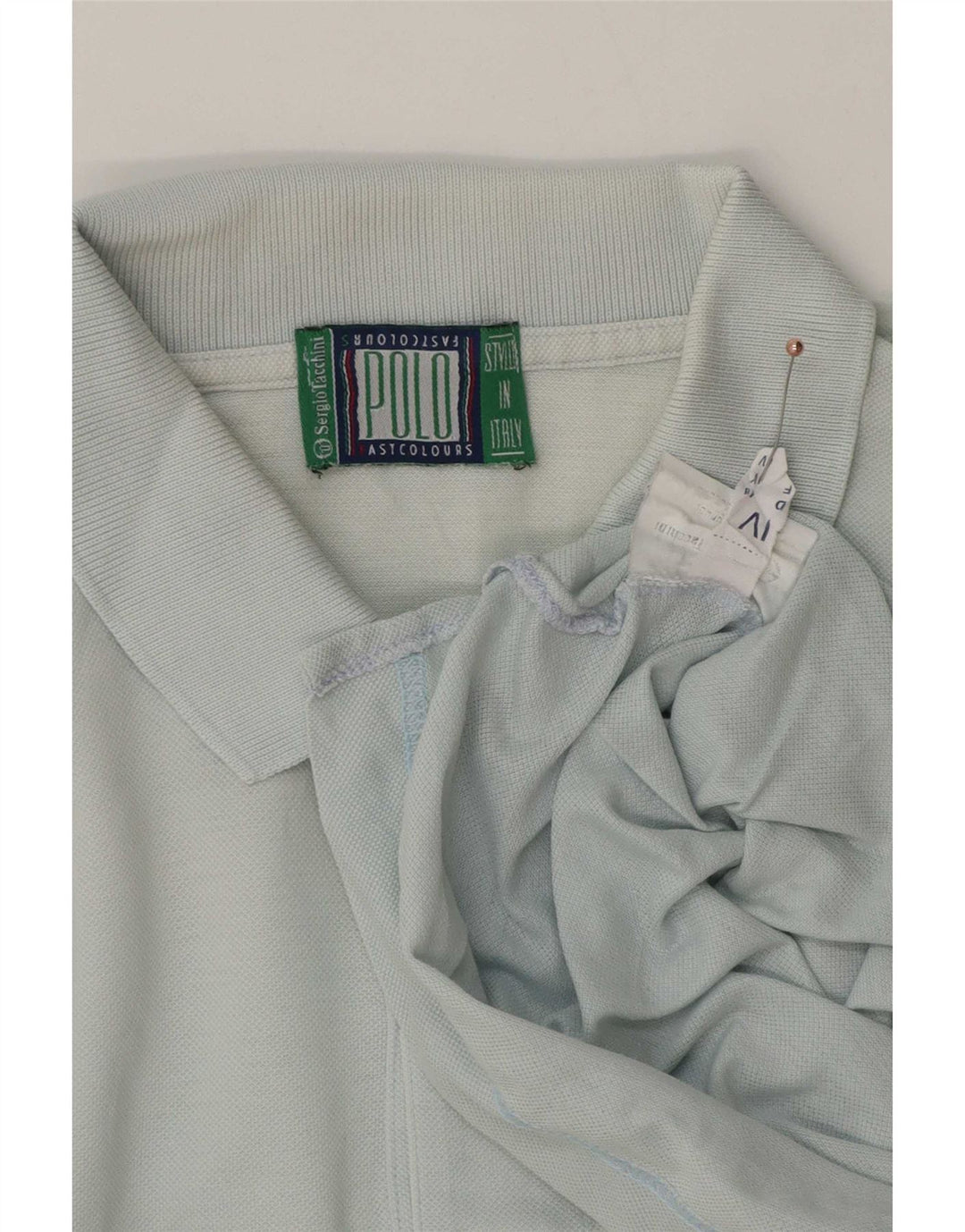 Męska koszulka polo Sergio Tacchini, niebieska, bawełniana