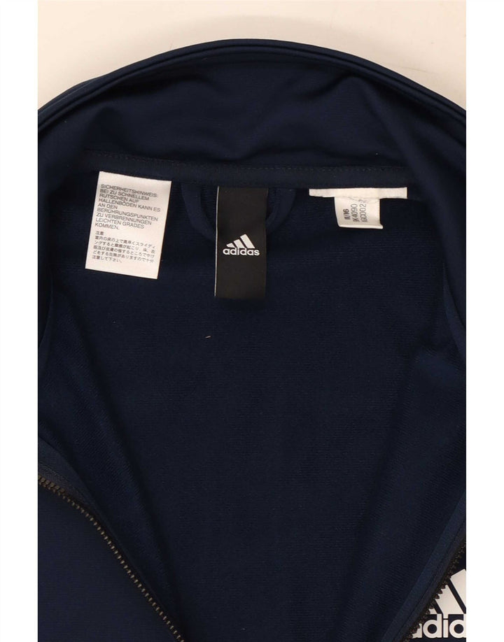 Męska bluza dresowa Adidas, mała, granatowa, z blokami kolorów
