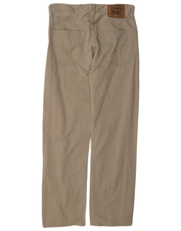 Męskie spodnie Levi's 551 o prostym, luźnym kroju W32 L29 Beżowa bawełna