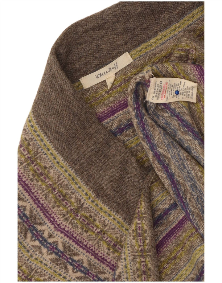 Damska dzianinowa mini spódniczka White Stuff UK 8 Small W30 Wielobarwna Fair Isle