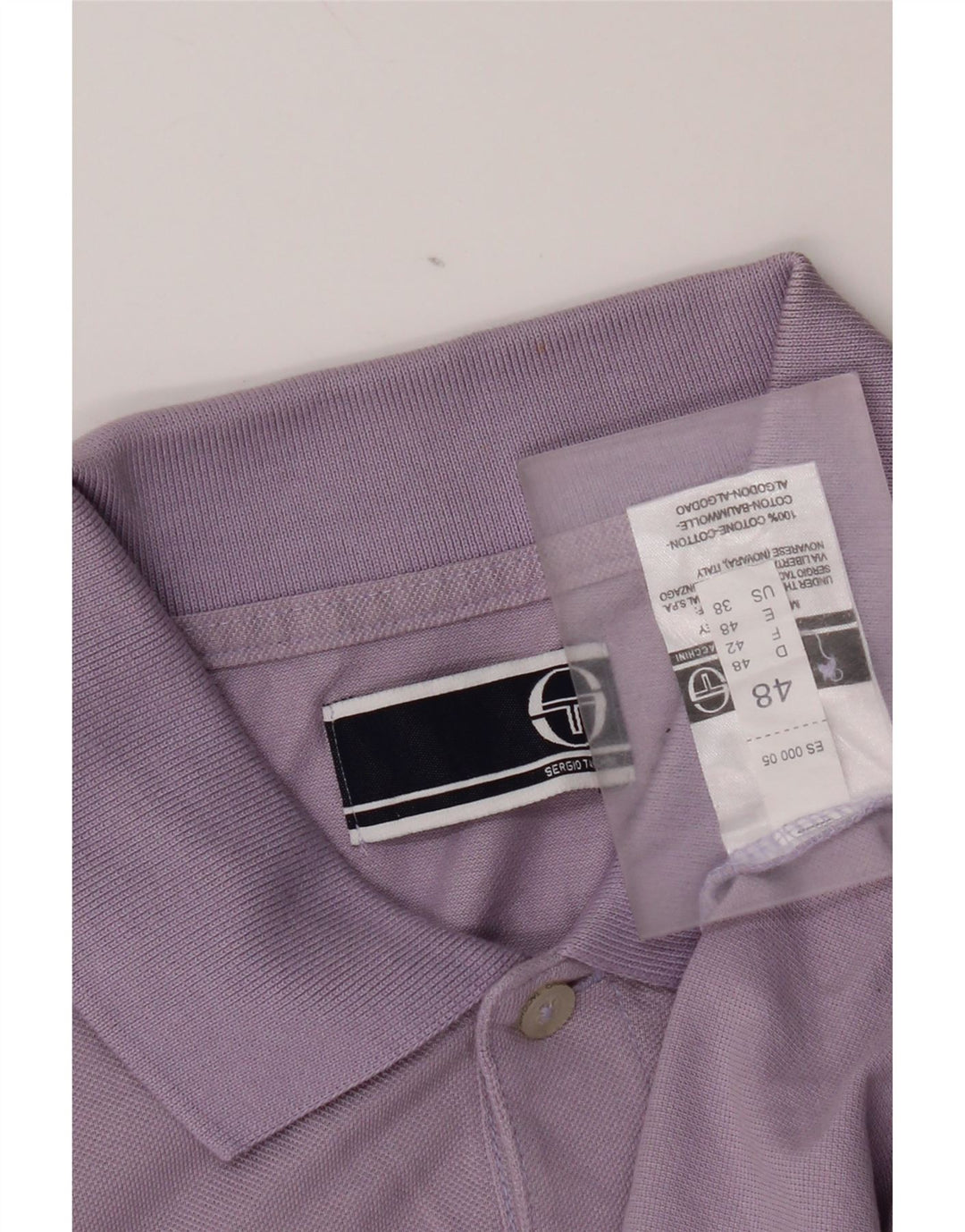 Męska koszulka polo Sergio Tacchini IT 48 Średni fiolet, bawełna