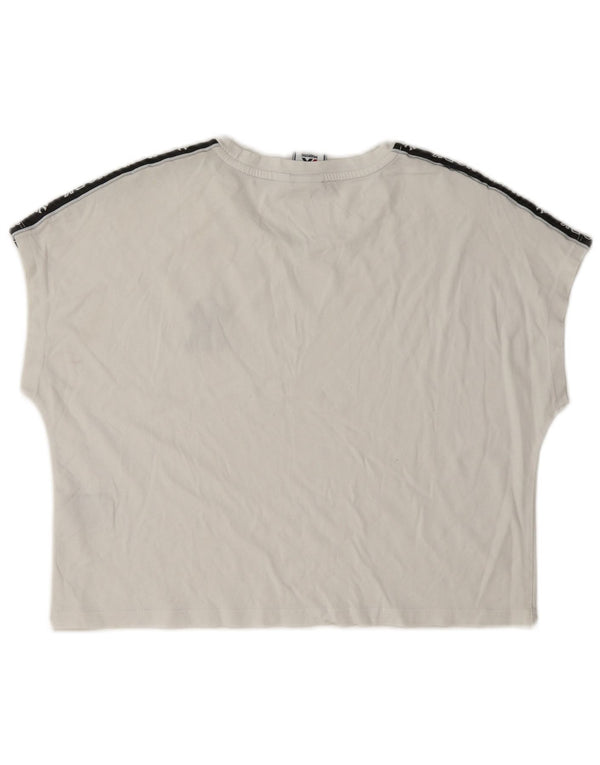 Damska koszulka Majestic New York Yankees Crop Graphic Top UK 10 Small White