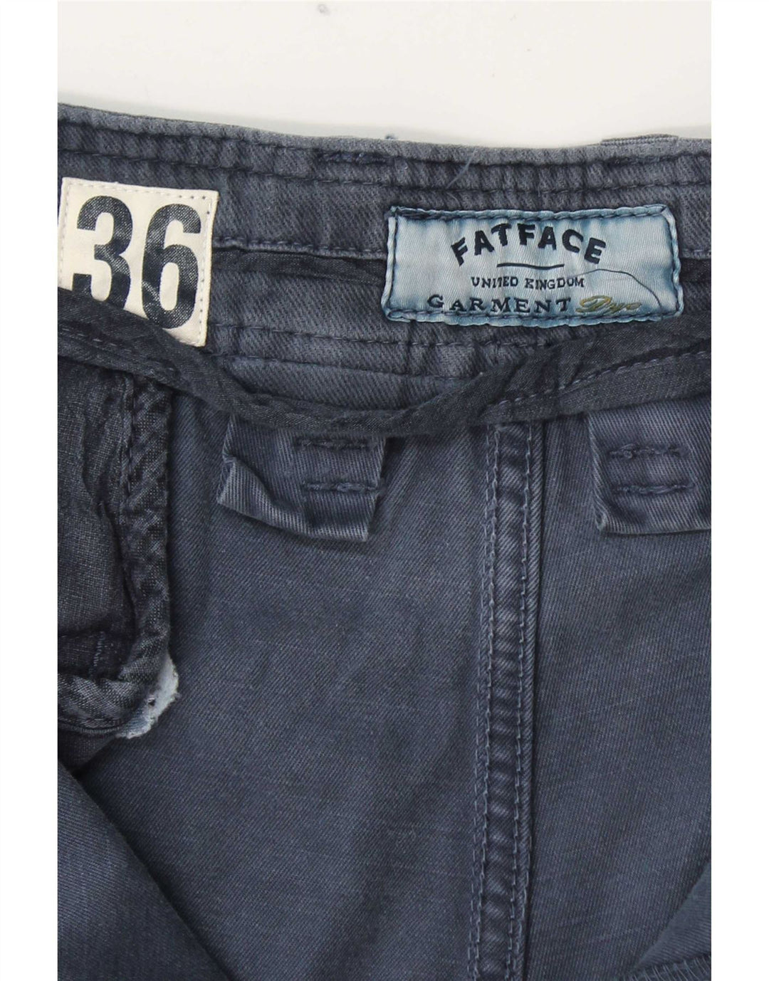 Męskie spodenki Chino Fat Face W36, duże, granatowe, bawełniane