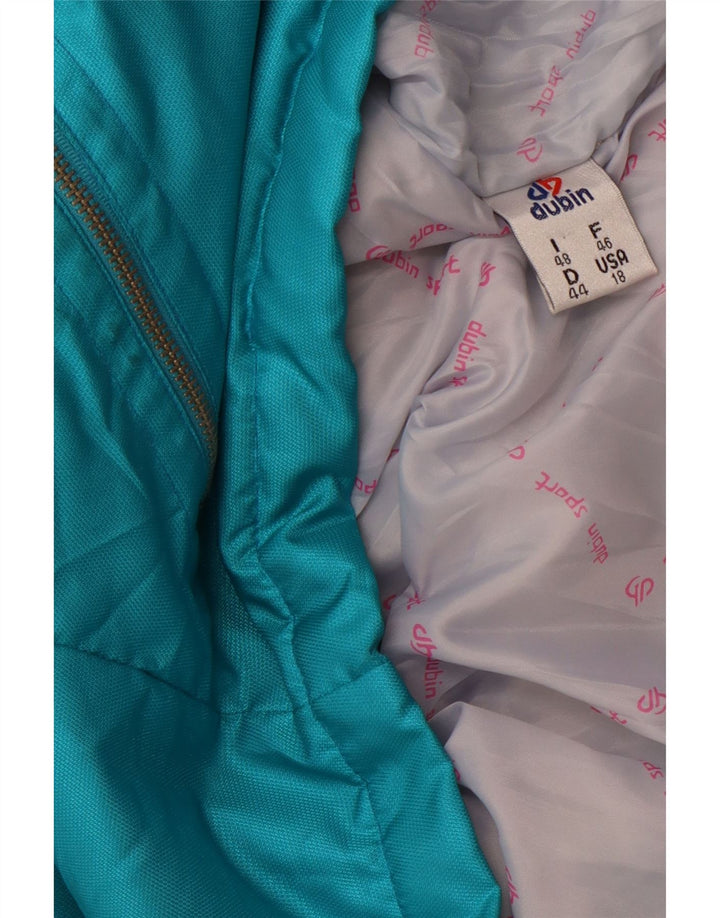 Damska kurtka narciarska oversize DUBIN EU 44 XL, niebieska, sportowa z blokami kolorów