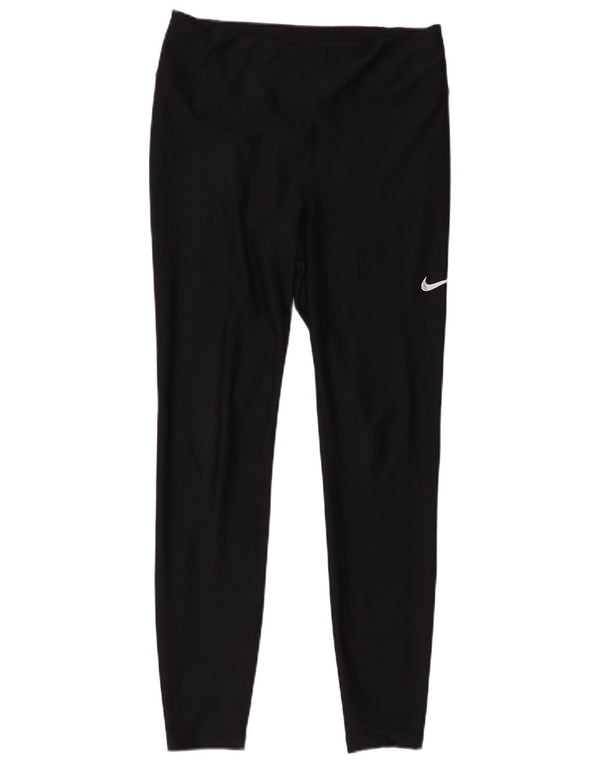 Damskie legginsy Nike Dri Fit UK 14, średni czarny poliester