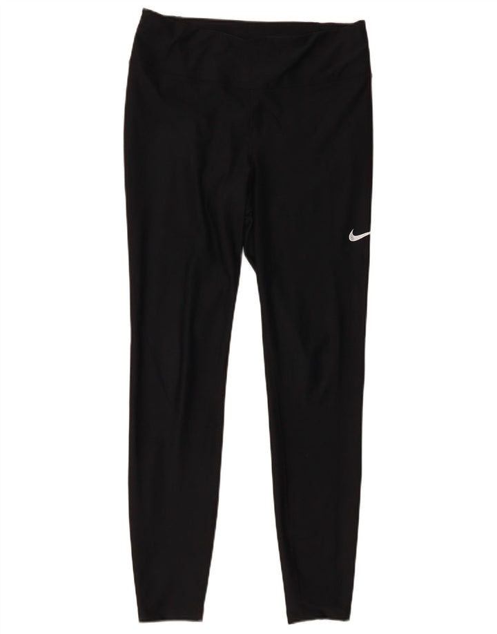 Damskie legginsy Nike Dri Fit UK 14, średni czarny poliester