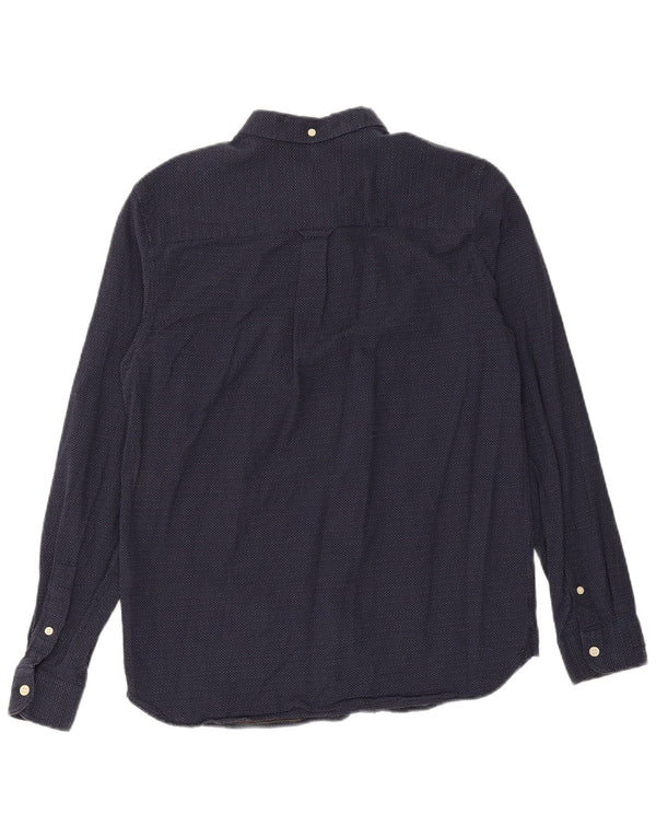 Koszula męska LYLE & SCOTT, średnia, granatowa, bawełniana w cętki