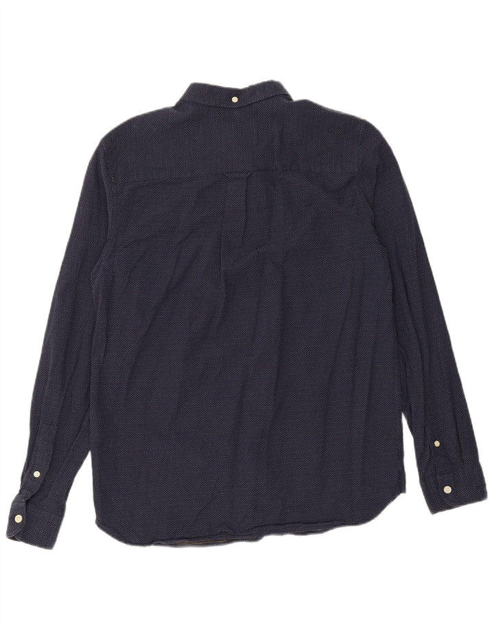 Koszula męska LYLE & SCOTT, średnia, granatowa, bawełniana w cętki