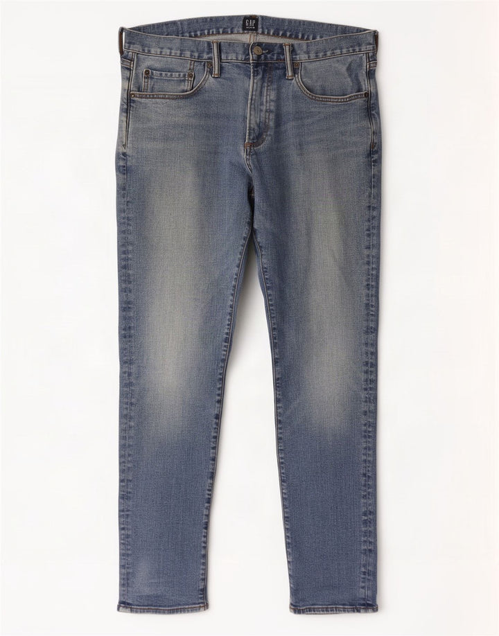 Męskie jeansy Gap Slim W32 L32 Niebieskie bawełniane