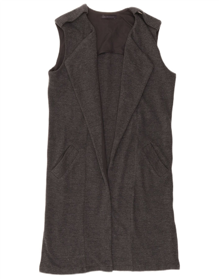 MARKS & SPENCER Damski sweter bez rękawów, UK 8, mały, szary