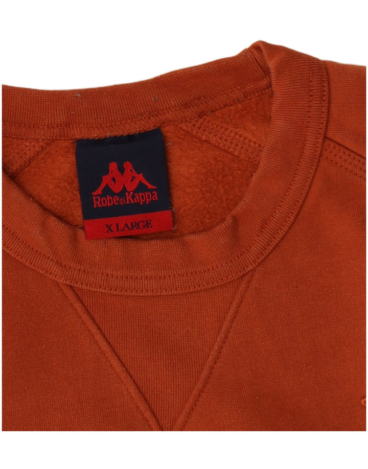 Męska bluza Kappa XL Pomarańczowa bawełna