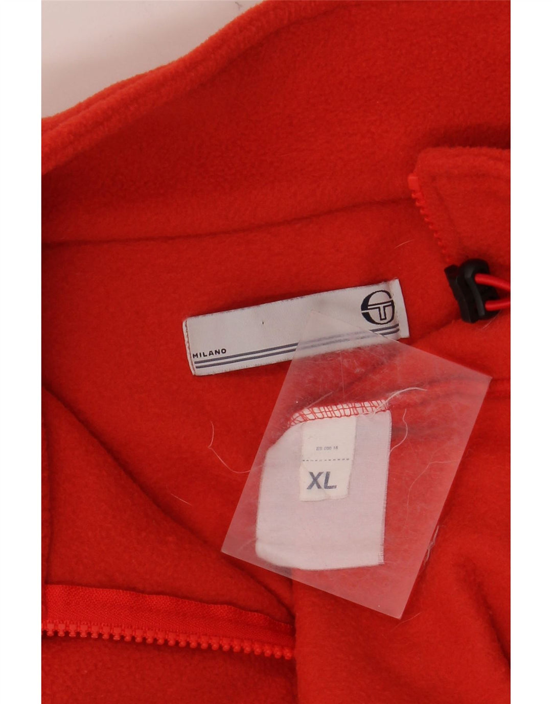 SERGIO TACCHINI Męski sweter polarowy XL z zamkiem błyskawicznym Milano XL, czerwony