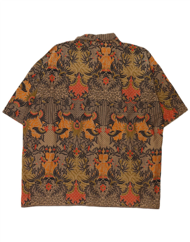 Męska koszula z krótkim rękawem Alit Astika, abstrakcyjny wzór, 5XL, wielobarwna