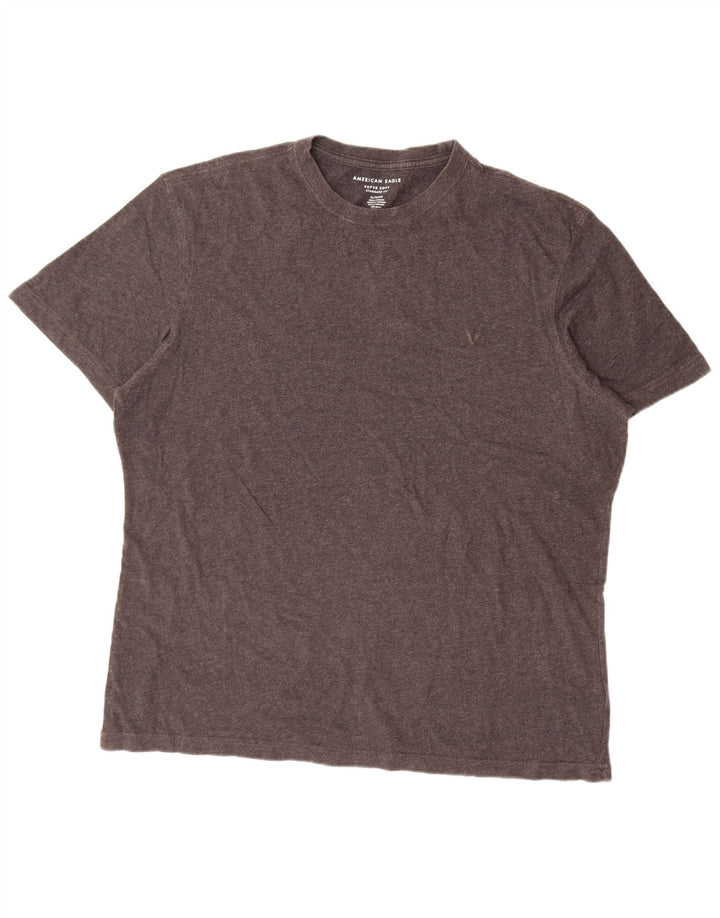 T-shirt męski American Eagle o standardowym kroju, XL, szary, bawełniany