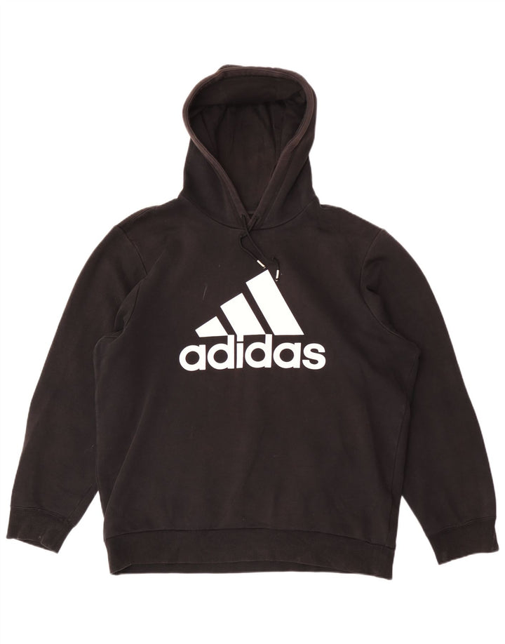 Męska bluza z kapturem Adidas Graphic, duża, czarna