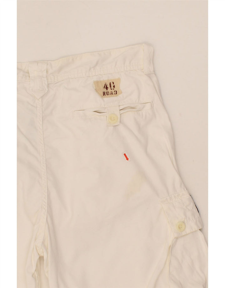 GAS Womens Cargo Shorts XL W36  White Cotton Vintage Gas and Second-Hand Gas from Messina Hembry 