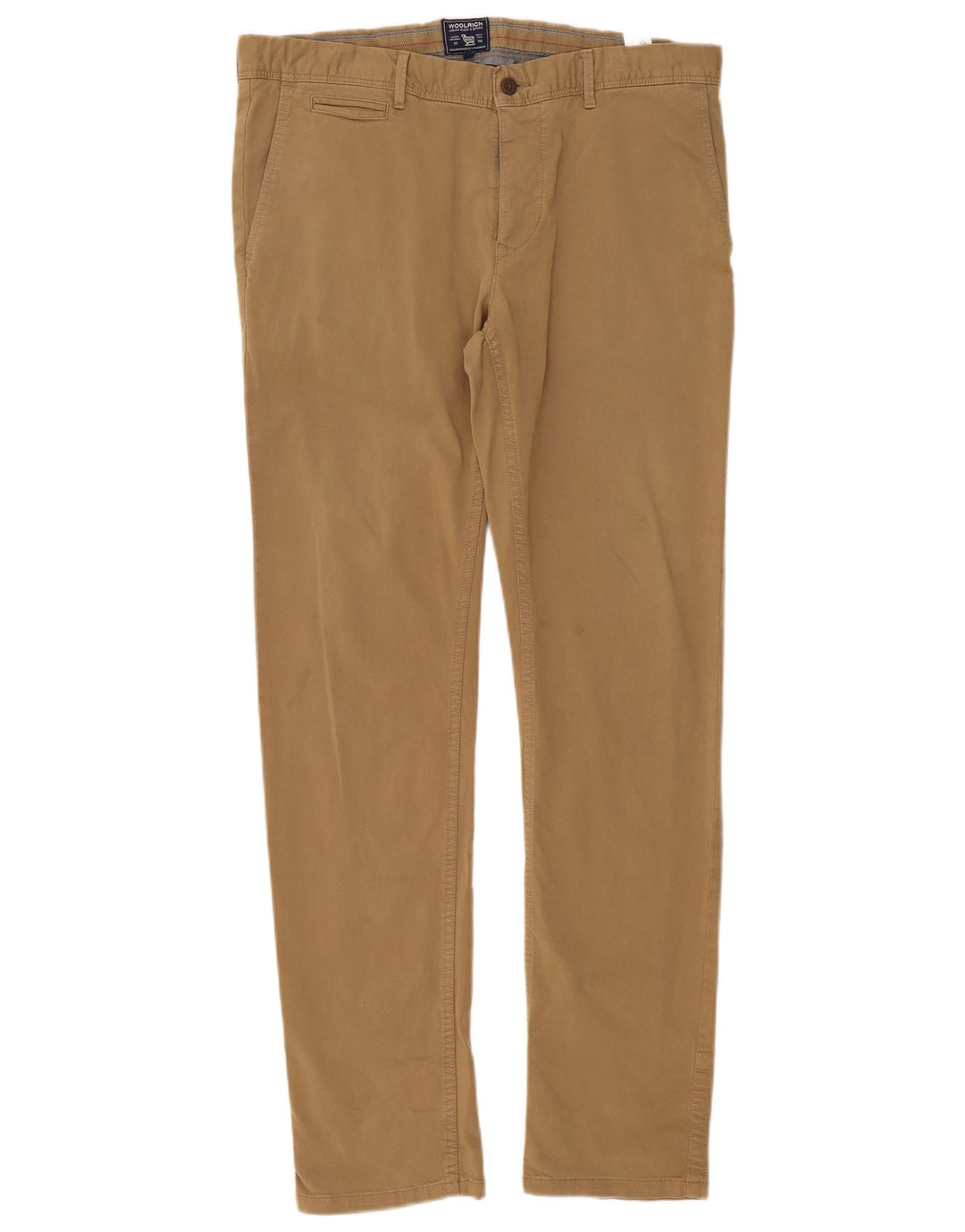 Męskie spodnie typu slim chino Woolrich W36 L32 Brązowa bawełna