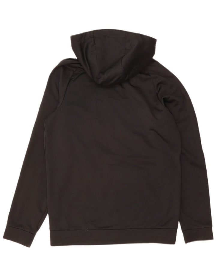 Męski sweter z kapturem i zamkiem błyskawicznym Nike Dri Fit, mały, czarny, poliestrowy