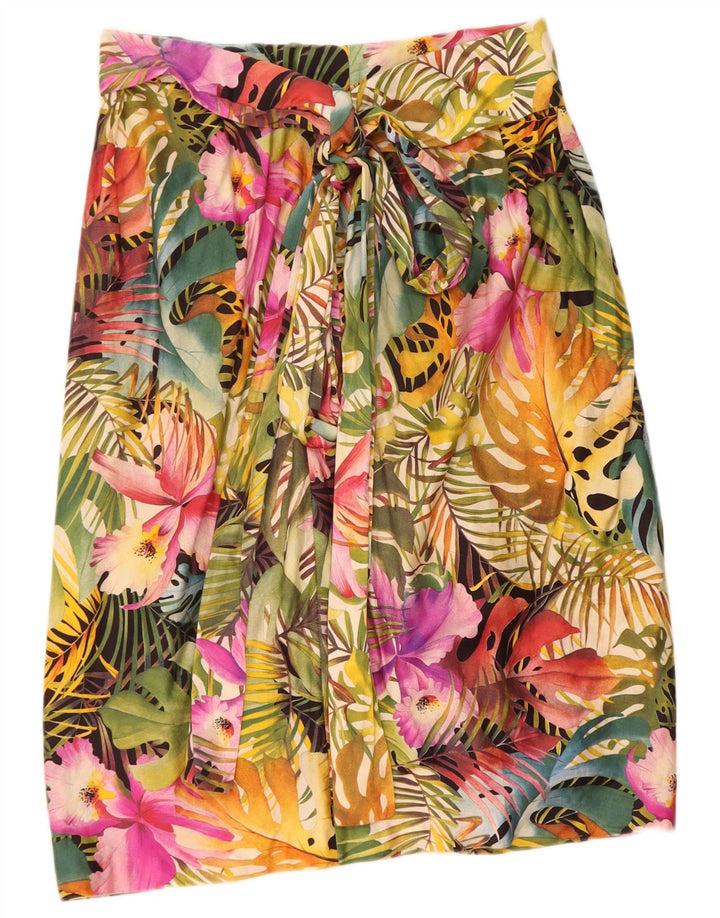 VINTAGE Womens Straight Skirt W30 Medium Multicoloured Floral