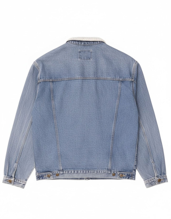 Vintage męska kurtka dżinsowa UK 44 2XL niebieska bawełna