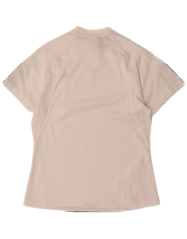 Damska koszulka ADIDAS Climacool Top UK 12, średni biały poliester