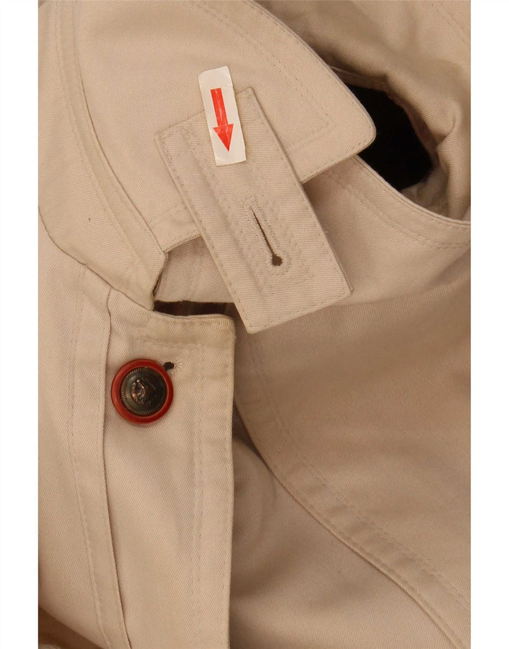Płaszcz damski vintage UK 18 XL beżowy akryl