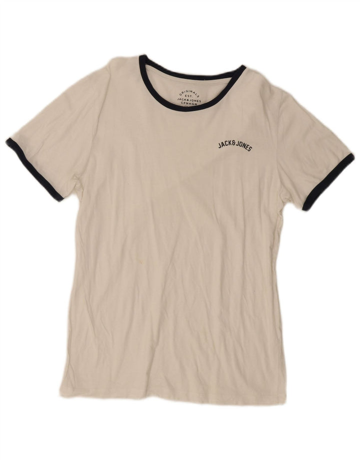 T-shirt męski Jack & Jones, mały, biały