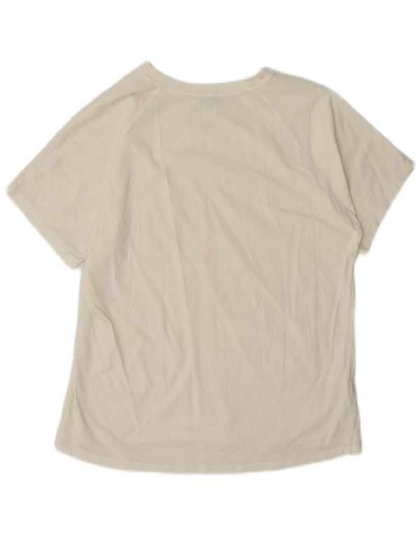 Damska koszulka oversize Massimo Dutti Top UK 10 Small White Cotton