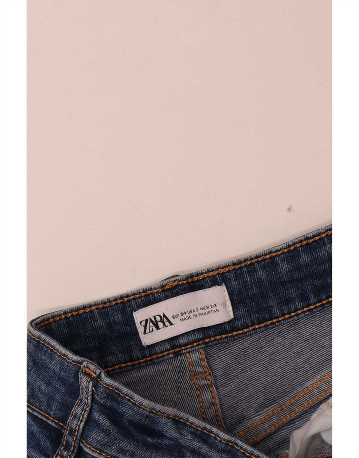 Jeansy damskie Bootcut Zara EU 34 2XS W24 L25 Niebieskie