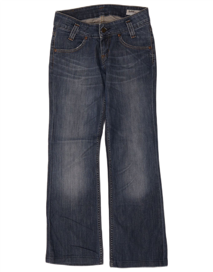 Damskie jeansy Lee Leola Bootcut W26 L28 Niebieskie bawełniane