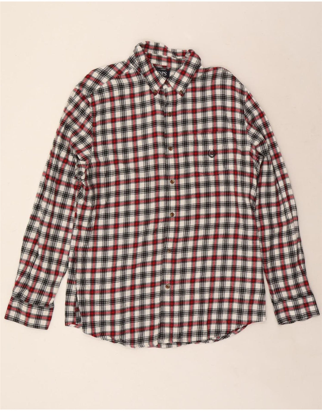 Męska koszula flanelowa CHAPS, duża, wielokolorowa, bawełniana w kratę