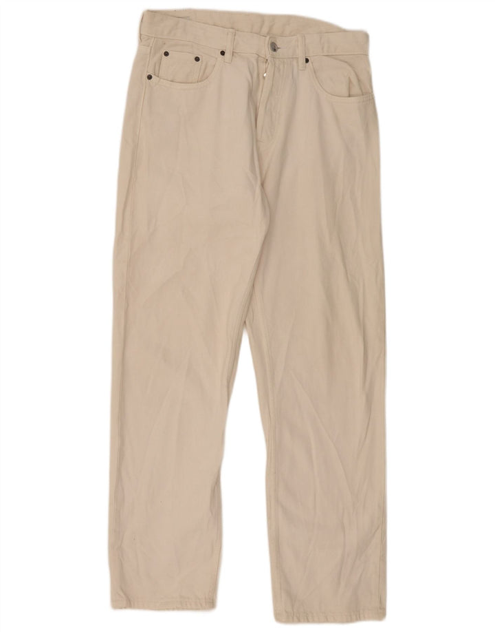 Męskie proste dżinsy Zara EU 40 Medium W31 L32 Off White