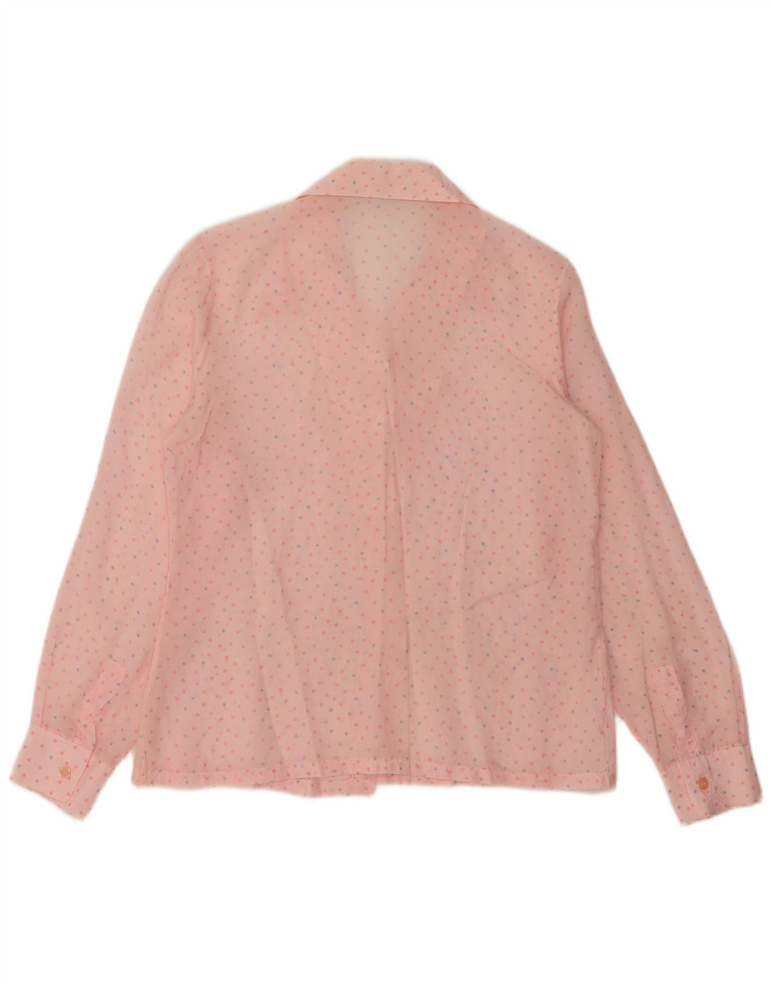 Damska bluzka koszulowa VINTAGE IT 46 duża różowa w cętki