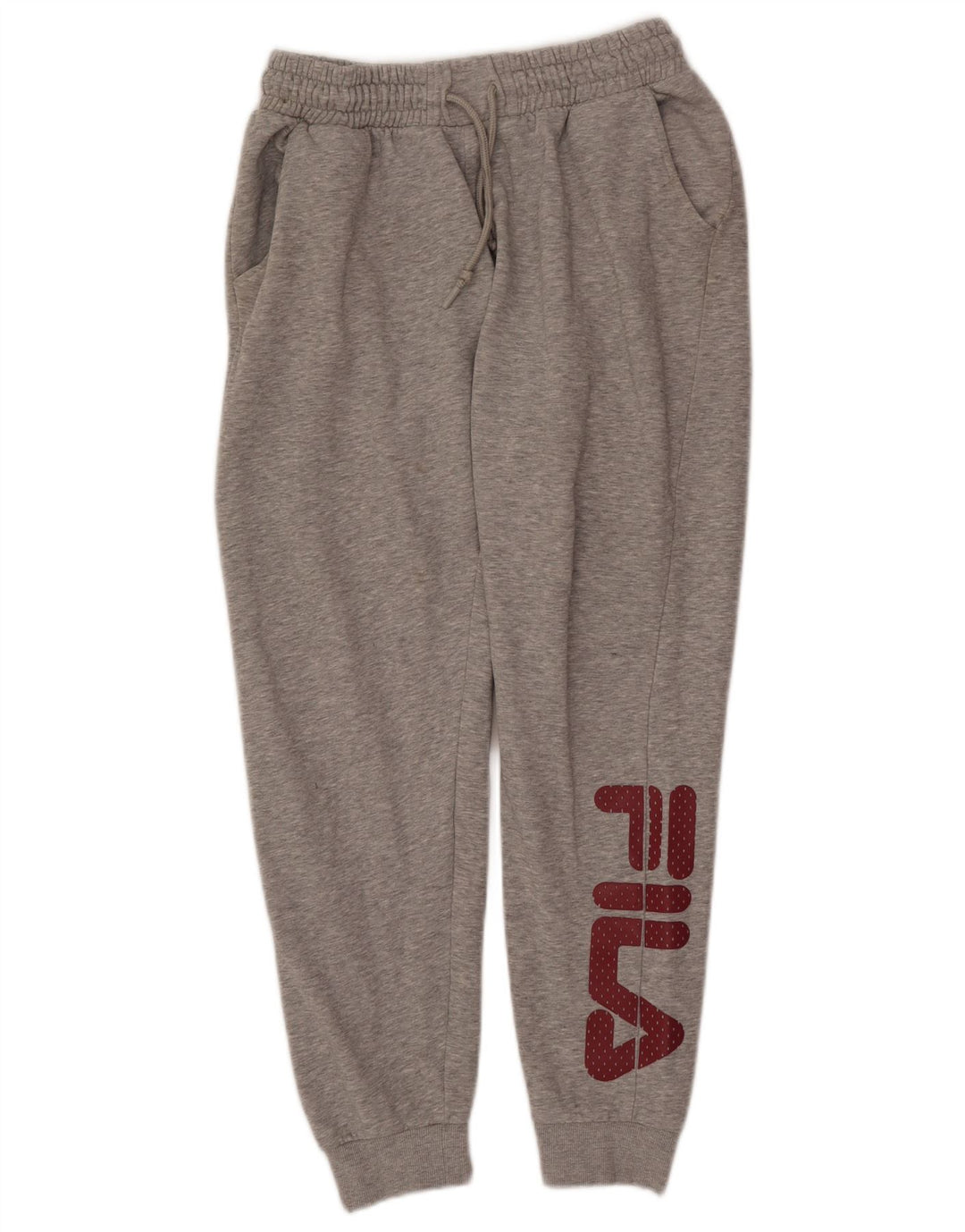 Damskie spodnie dresowe Fila Graphic Joggers UK 14 Średnioszare bawełniane
