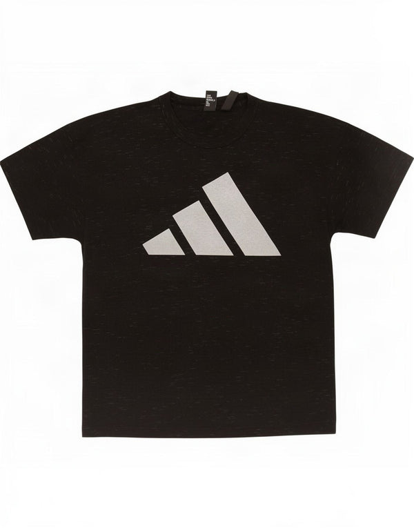 Damska koszulka graficzna Adidas Top UK 8/10 Mała czarna nakrapiana