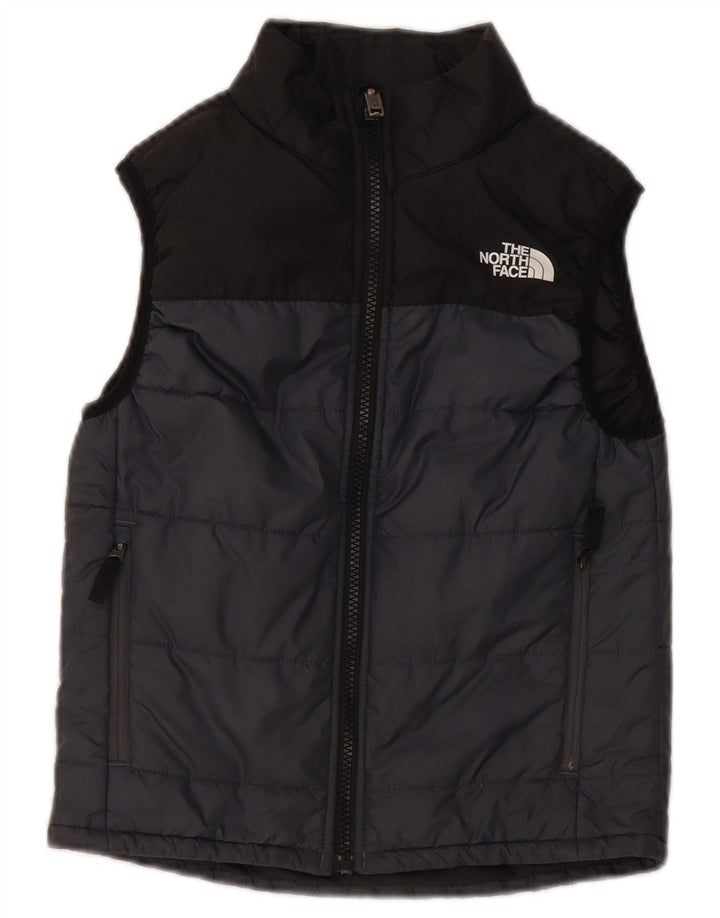 Wyściełana kamizelka chłopięca The North Face 7-8 lat, mała, szara, z poliestru w blokach kolorów