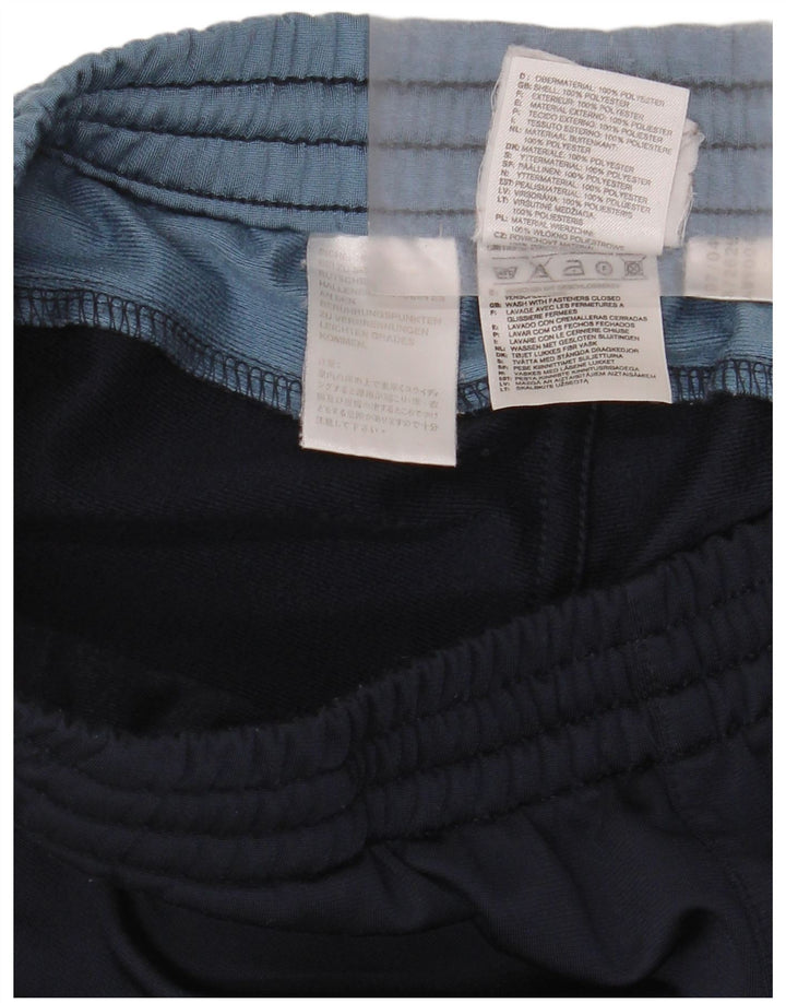 Męskie spodnie dresowe Adidas, małe, granatowe, z blokami kolorów, z poliestru