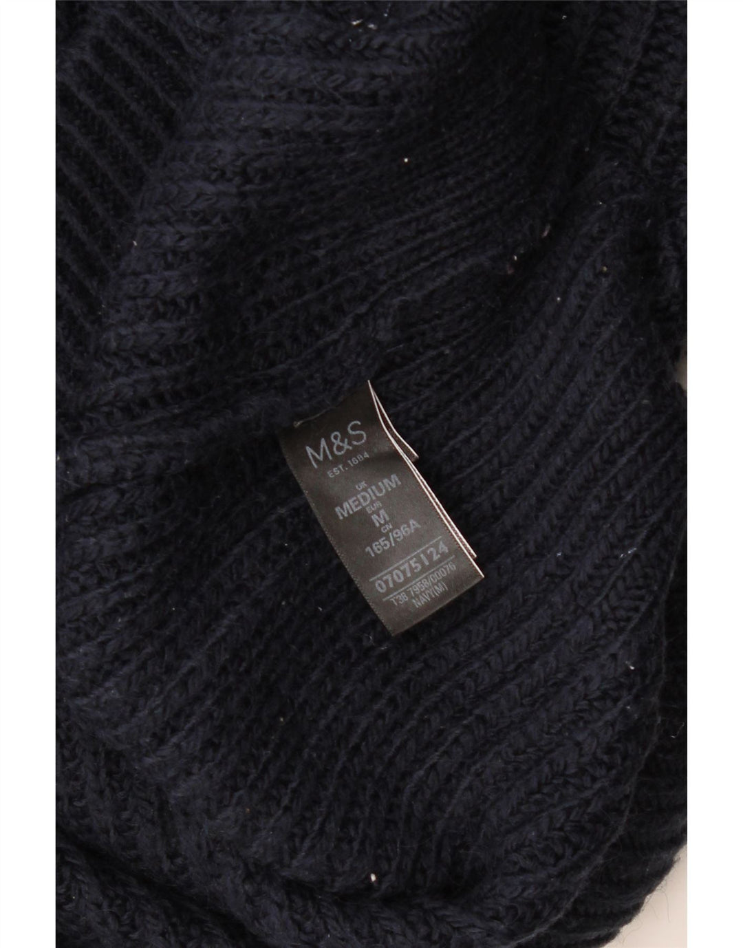 Marks & Spencer Damski sweter oversize UK 14, średni granatowy