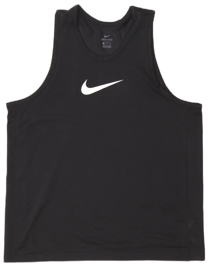 Męska kamizelka Nike Dri Fit Top 2XL Czarny poliester