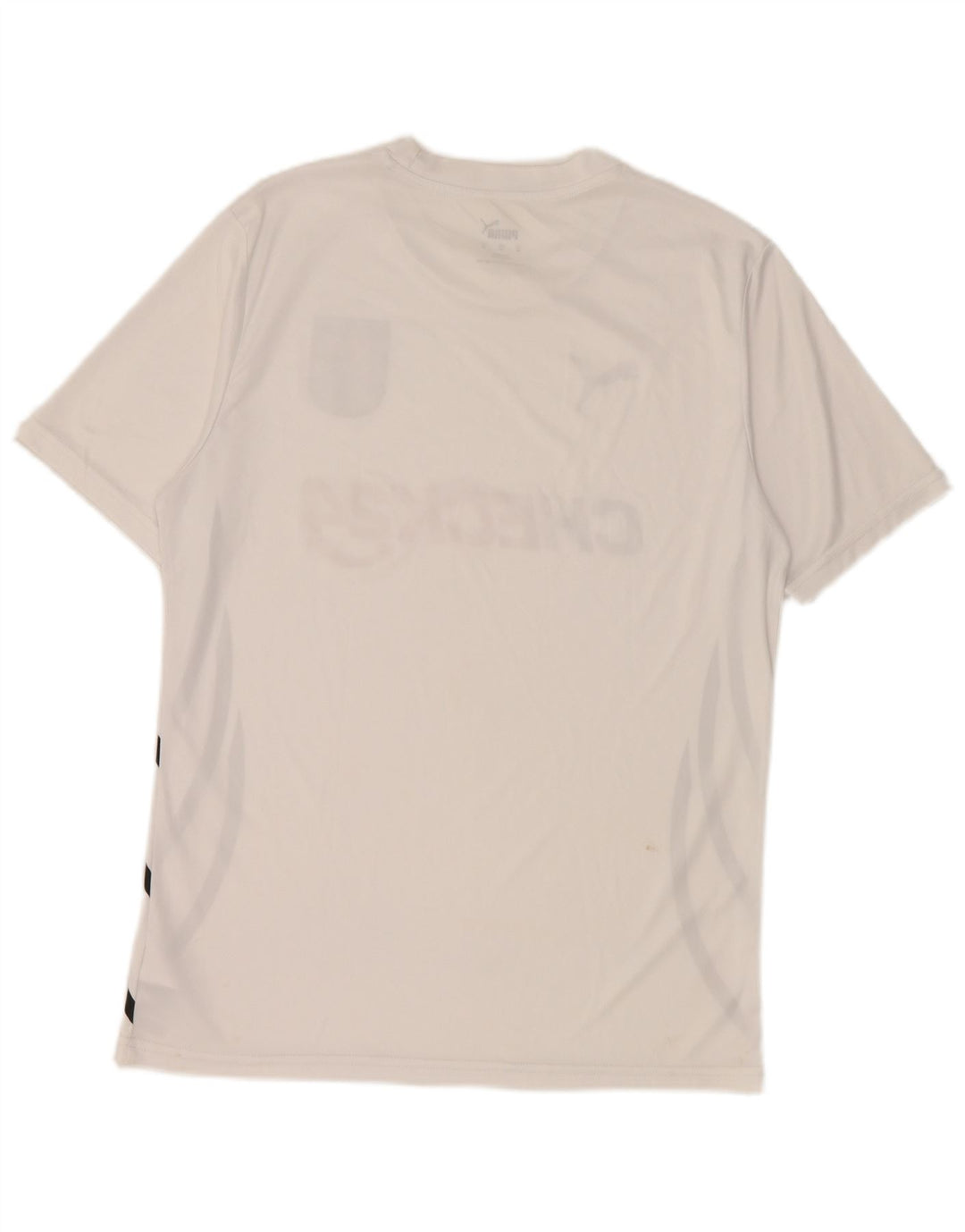 Damska koszulka z grafiką Puma Top, średni biały poliester