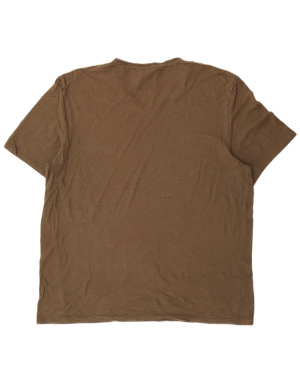 Męska koszulka T-shirt CALVIN KLEIN XL, khaki