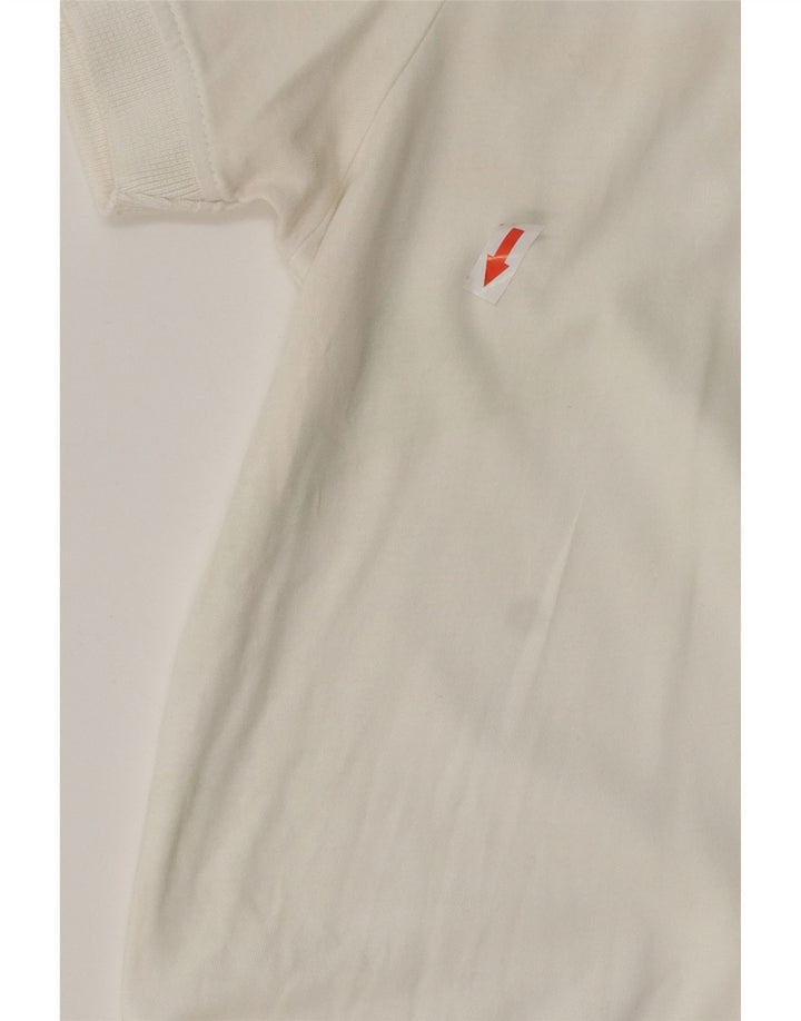 Męska koszulka polo JACK & JONES Core Graphic, średnia, biała, bawełniana