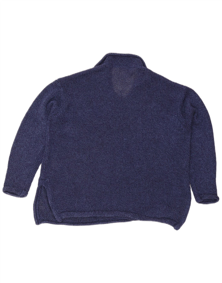 Damski sweter polo Marks & Spencer UK 12, średni granatowy