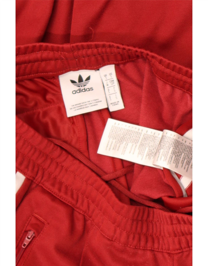 Męskie spodnie dresowe Adidas, małe, czerwone, bawełniane