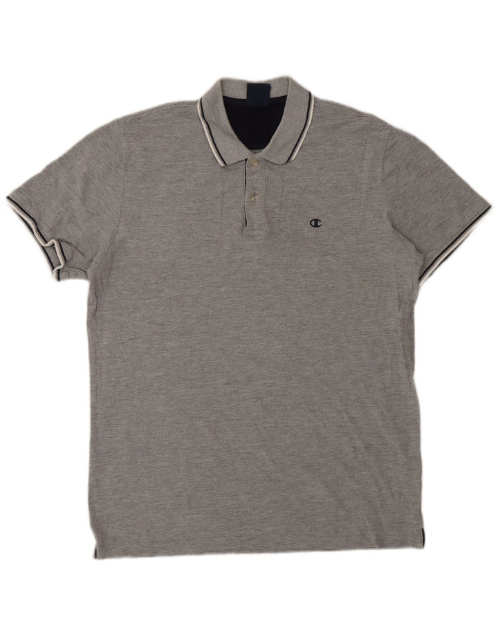 Męska koszulka polo Champion XL, szara, bawełniana