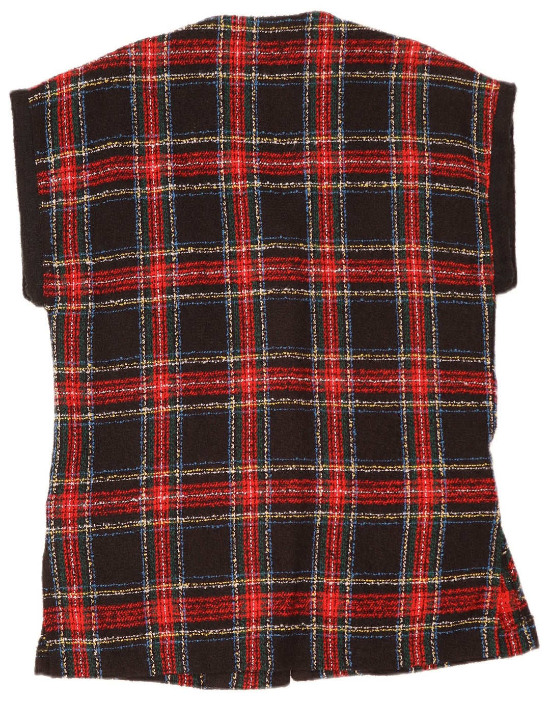 VINTAGE Damska marynarka oversize zapinana na 4 guziki UK 10 w małą czerwoną kratę