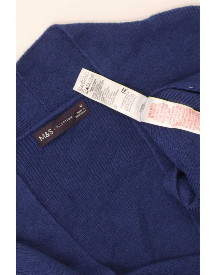 Sweter damski Marks & Spencer Longline Open Cardigan UK 12, średni niebieski