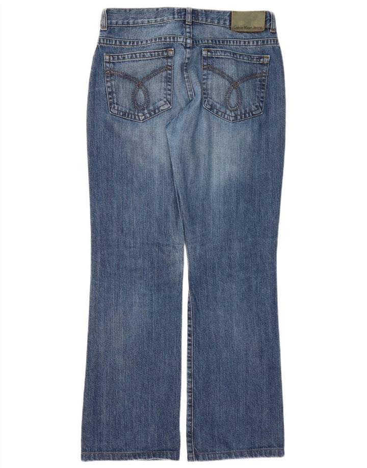 Damskie jeansy Calvin Klein Bootcut W31 L30 Niebieskie bawełniane