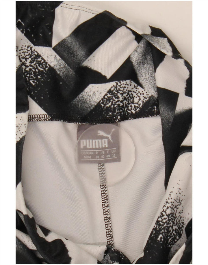 Legginsy damskie Puma UK 12 Średnio czarne geometryczne